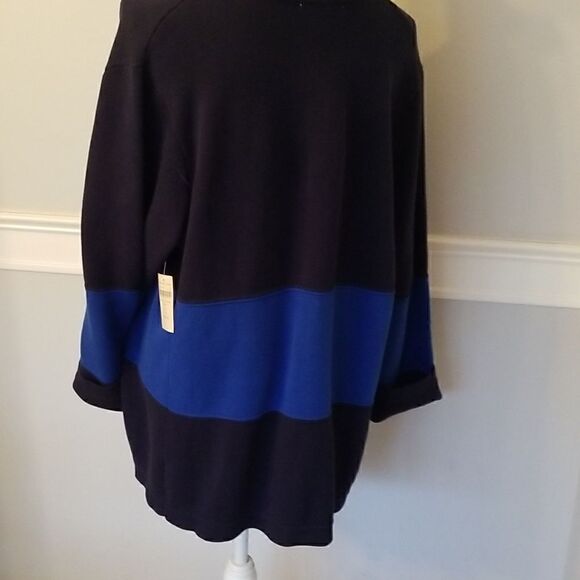 Coldwater Creek Size 1X colorblock sweater jacket - Picture 9 of 15